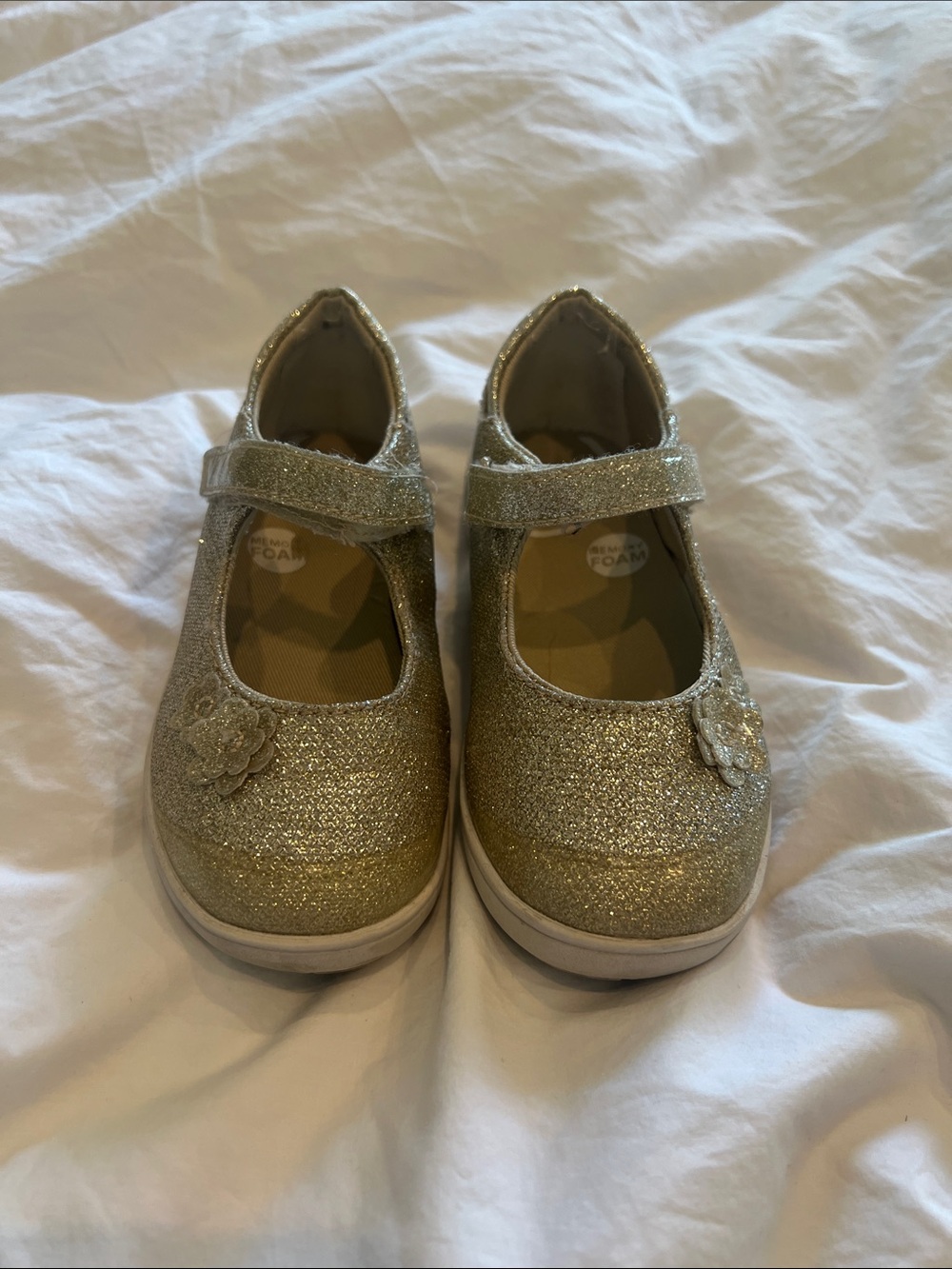 Stride Rite Girls' Holly Gold Glitter Mary Jane Shoes